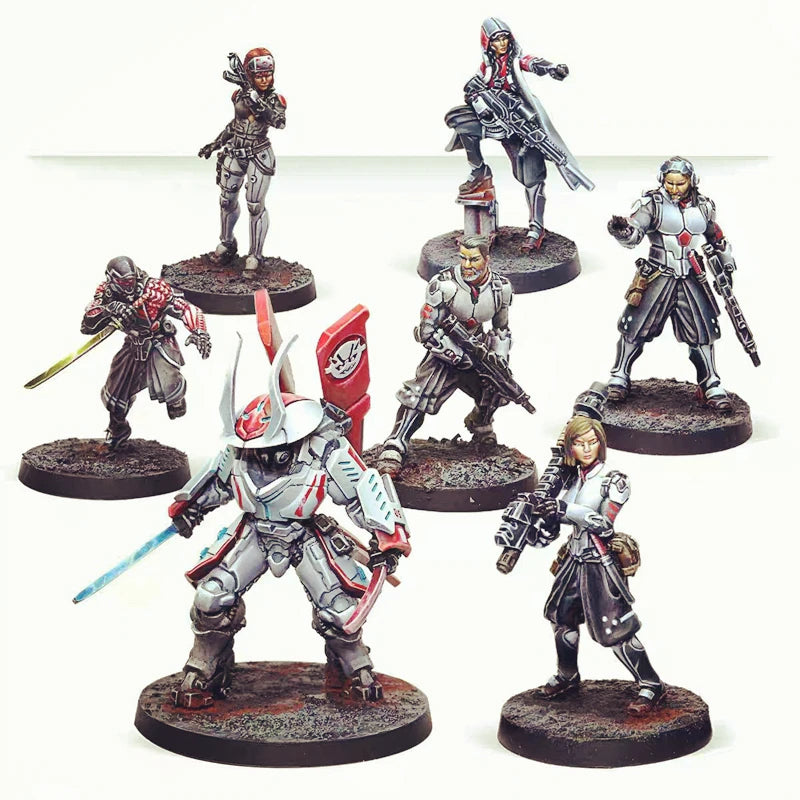 28mm Modern JSA Infantry Squad, 9 Figures, Resin Model Figure Kit, Unassembled and Unpainted