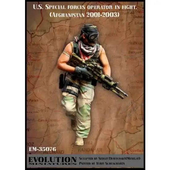 1/35 Modern U.S. Special Forces Operator, 4 Figures, Resin Model Figure Kit, Unassembled and Unpainted