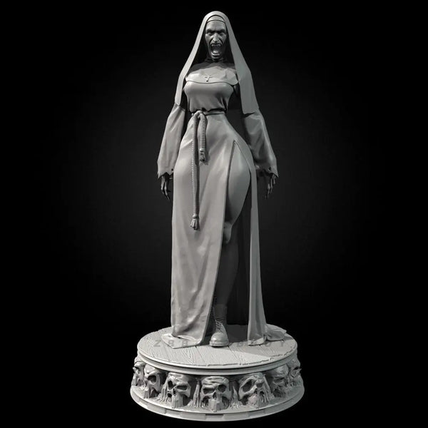 50mm Demon Nun, Resin Model Figure Kit, Fantasy Theme, Unassembled and Unpainted