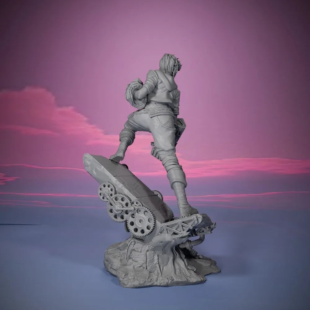 80mm Piltover Sheriff, Resin Model Figure Kit, Anime Theme, Unassembled and Unpainted