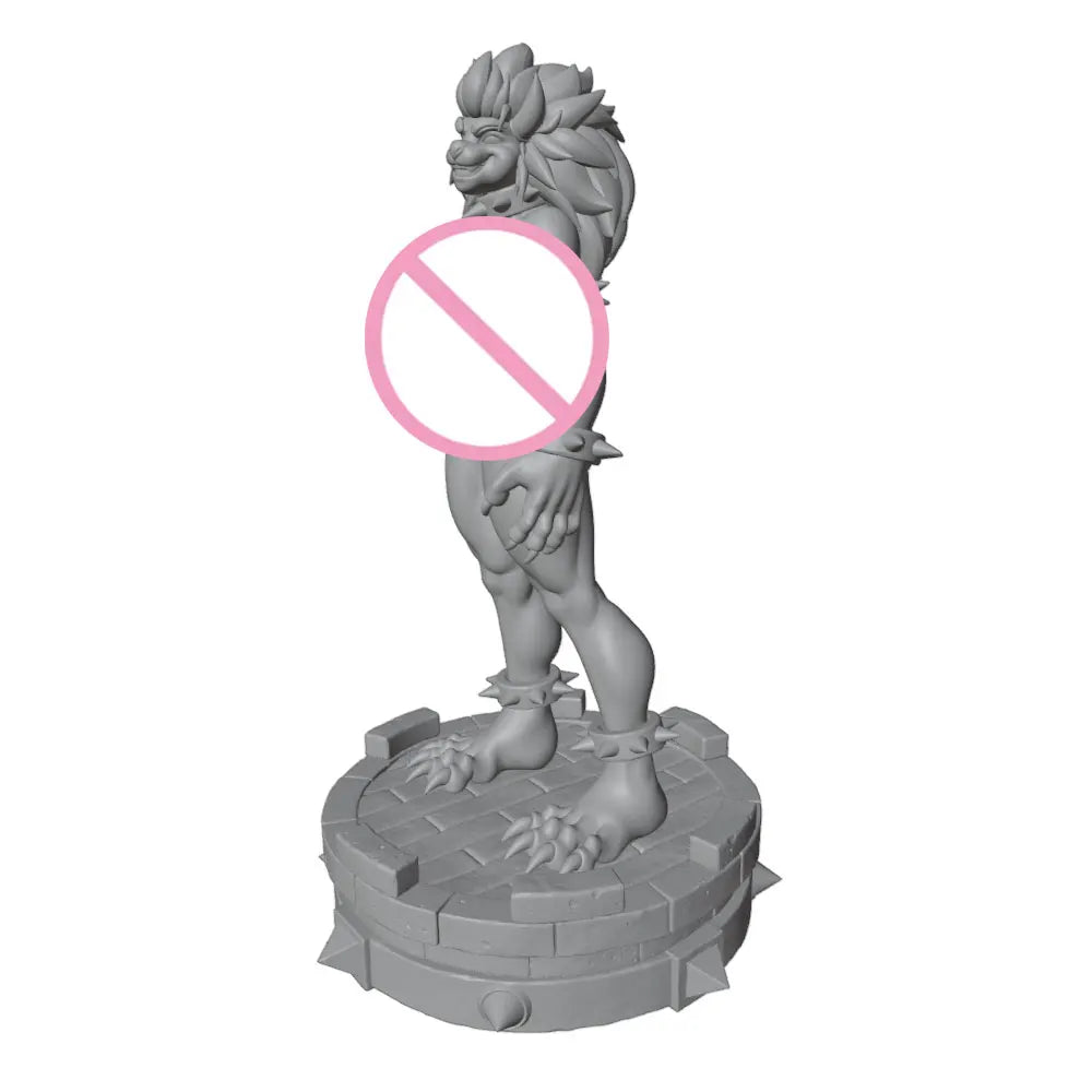 1/24 Fantasy Elf Warrior with Spiky Hair, Resin Model Figure Kit, Unassembled and Unpainted