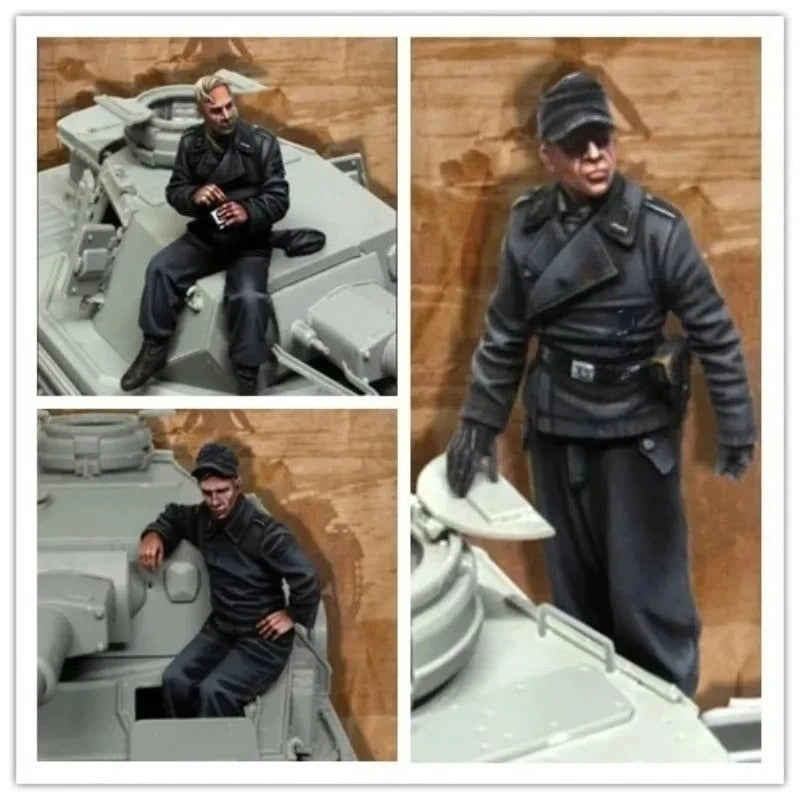 WWII German Panzer Crew — 1/35 Resin Figure Set