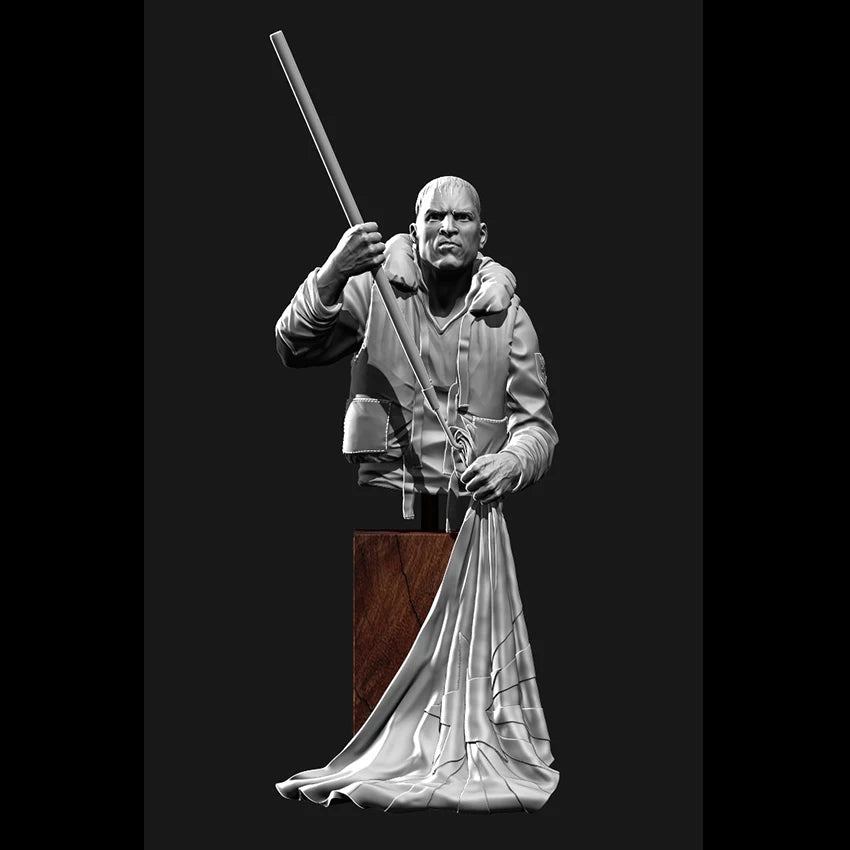 1/10 WWII US Naval Officer, Resin Model Bust Kit, Unassembled and Unpainted