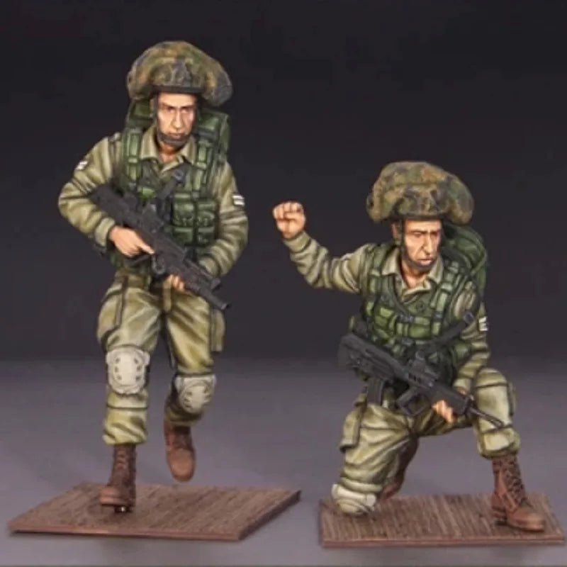 1/35 Modern IDF Mechanized Infantry, Resin Model Figure Kit, Unassembled and Unpainted