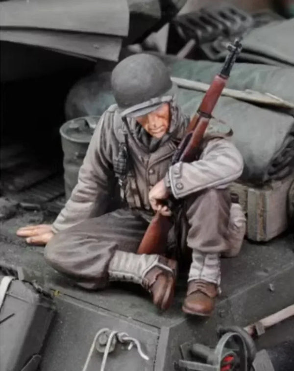 1/35 WWII US Army Infantryman, Resin Model Figure Kit, Unassembled and Unpainted