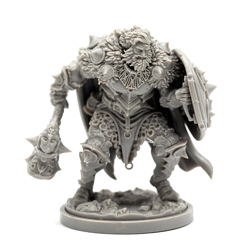 35mm Warrior with Ornate Armor, Resin Model Figure Kit, Fantasy Theme, Unassembled and Unpainted