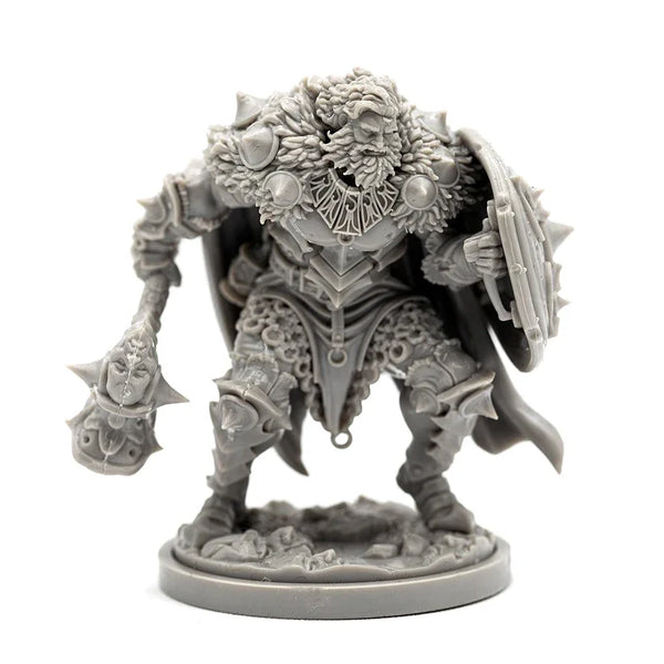 35mm Warrior with Ornate Armor, Resin Model Figure Kit, Fantasy Theme, Unassembled and Unpainted