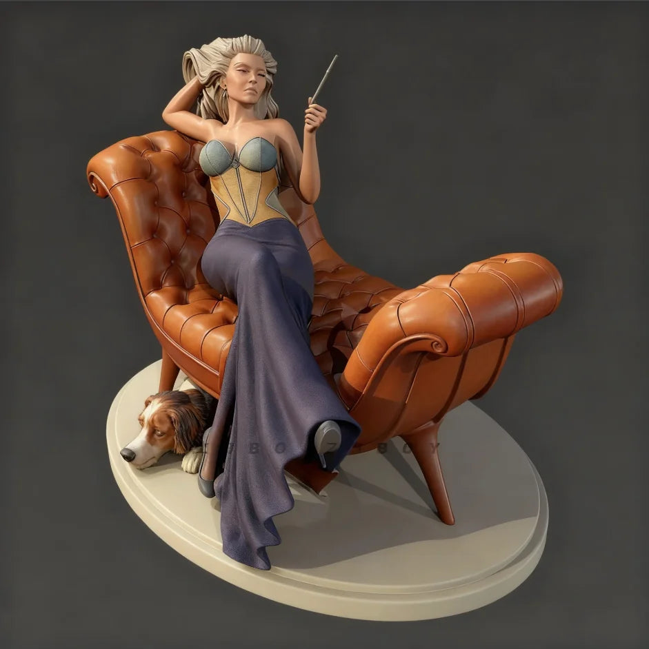 90mm Classic Pin-up, Resin Model Figure Kit, Unassembled and Unpainted