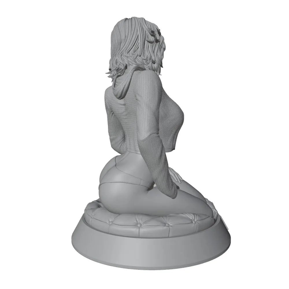 1/24 Pinup Female Figurine, Resin Model Figure Kit, Unassembled and Unpainted