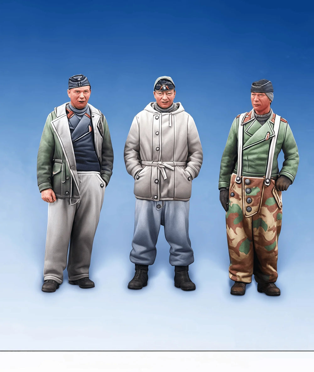 1/72 Modern Combat Infantry Team, 3 Figures, Resin Model Figure Kit, Unassembled and Unpainted