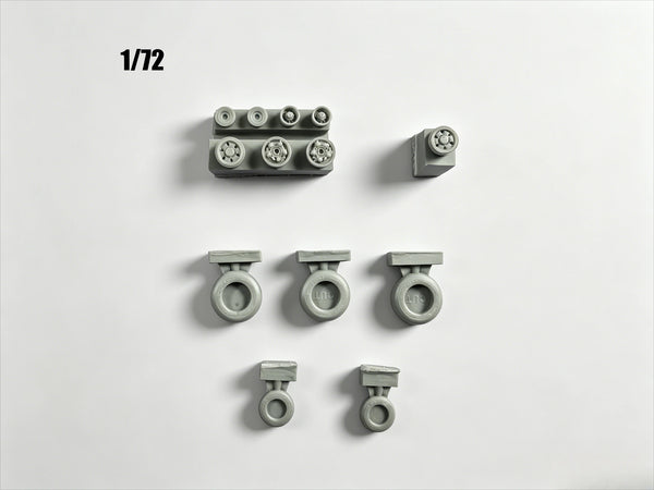 1/72 WWII Tank, Resin Model Vehicle Kit, Unassembled and Unpainted