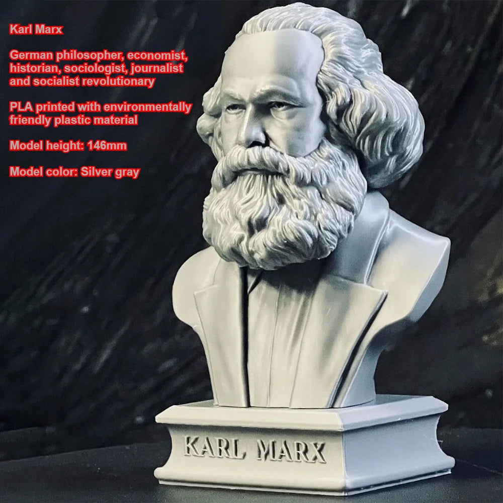 146mm Karl Marx, Resin Model Bust Kit, Historical Theme, Unassembled and Unpainted