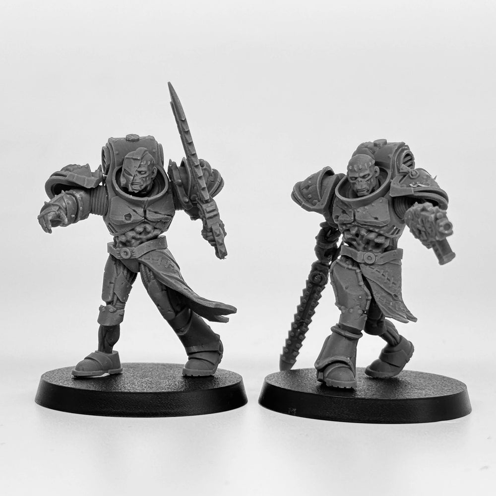 28mm Corrupted Socratis Grimdark Troops, 36 Figures, Resin Model Figure Kit, Sci-Fi Theme, Unassembled and Unpainted