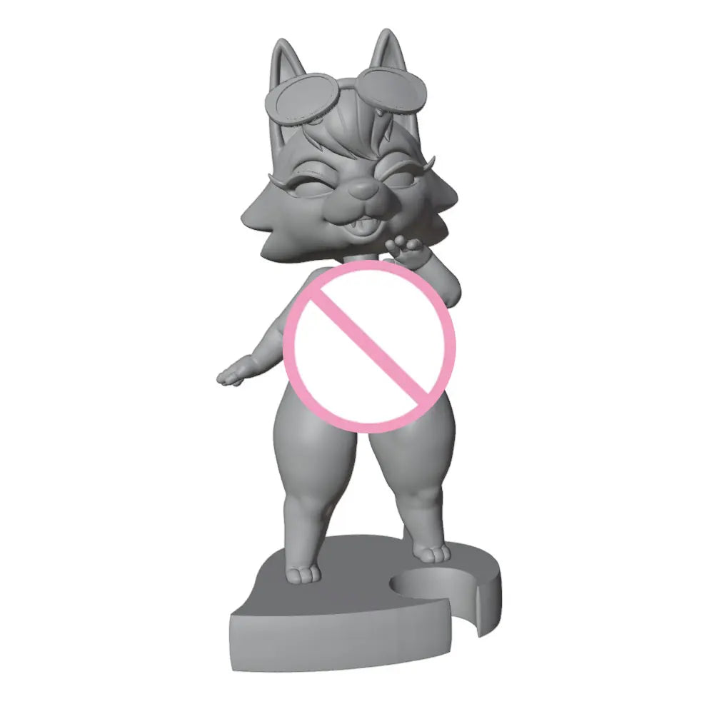 1/24 Fox/Wolf Character, Resin Model Figure Kit, Anime Theme, Unassembled and Unpainted