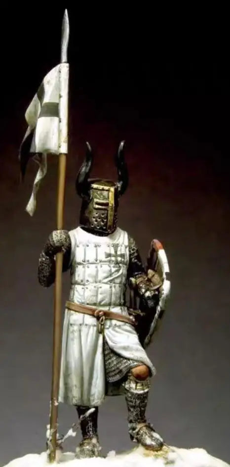 54mm Medieval Halberdier, Resin Model Figure Kit, Unassembled and Unpainted