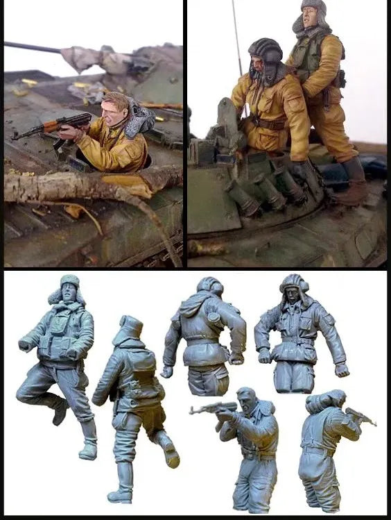 1/35 Modern Combat Infantry, 3 Figures, Resin Model Figure Kit, Unassembled and Unpainted