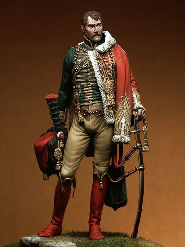 90mm Napoleonic Officer, Resin Model Figure Kit, Unassembled and Unpainted