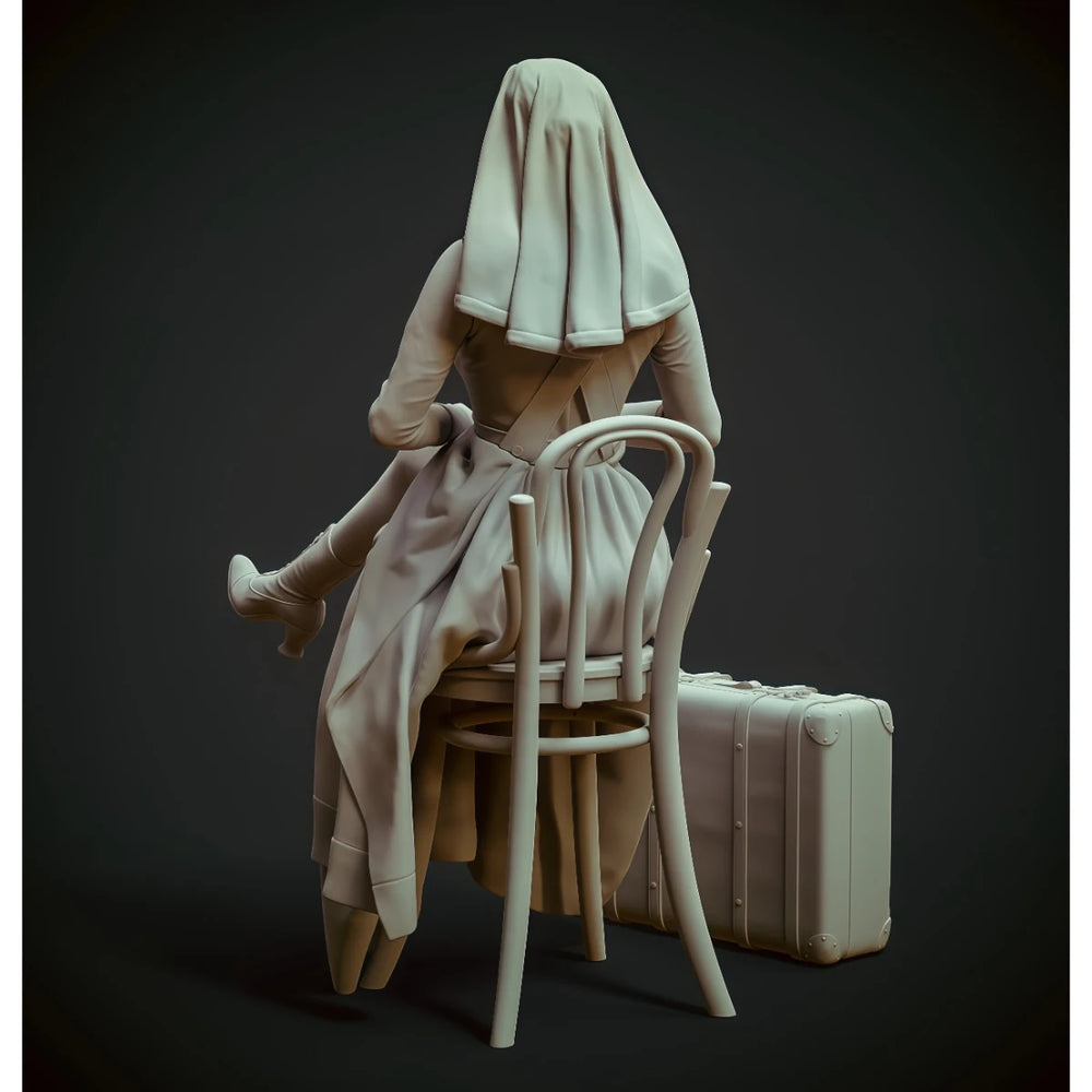 54mm WWI Russian Army Nurse, Resin Model Figure Kit, Unassembled and Unpainted