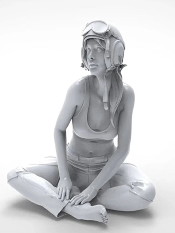 1/16 Modern Girl, Resin Model Figure Kit, Unassembled and Unpainted