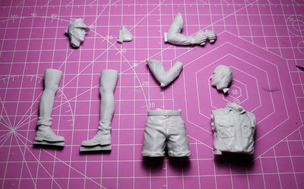 1/16 Human Parts, Resin Model Figure Kit, Historical Theme, Unassembled and Unpainted
