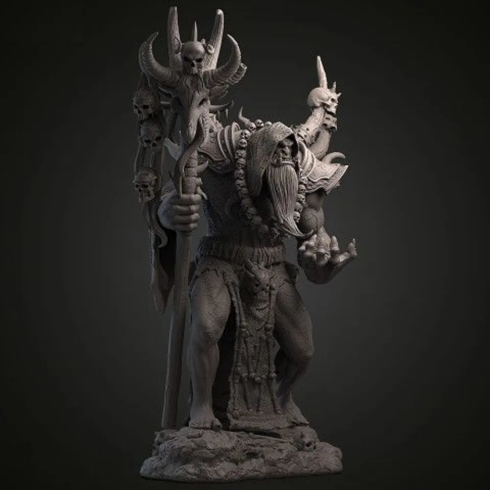 230mm Demonic Daemon, Resin Model Figure Kit, Fantasy Theme, Unassembled and Unpainted