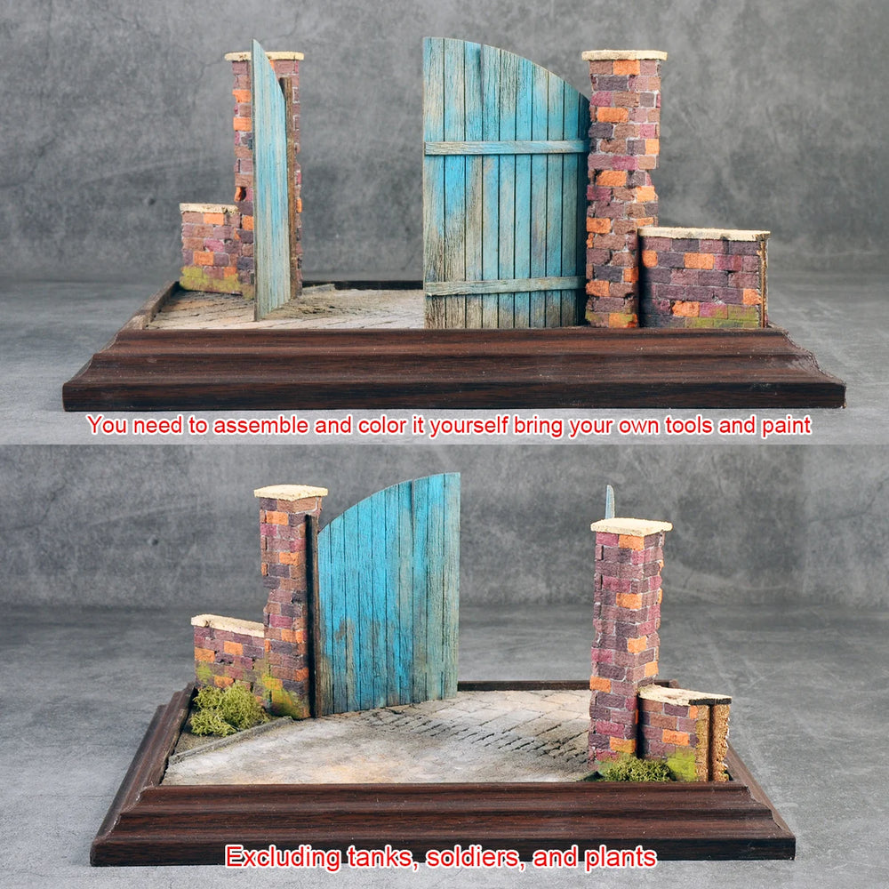 1/35 WWII Fortified, Resin Model Diorama Kit, Unassembled and Unpainted