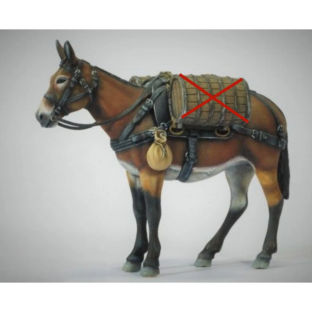 1/35 WWII Italian Soldiers with Pack Mule, 3 Figures, Resin Model Figure Kit, Unassembled and Unpainted