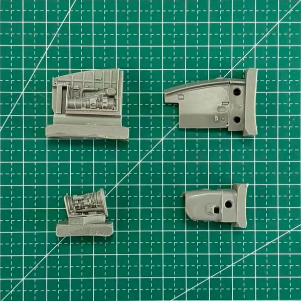 1/72 Modern EH-101 Merlin Helicopter Engine, Resin Model Aircraft Kit, Unassembled and Unpainted