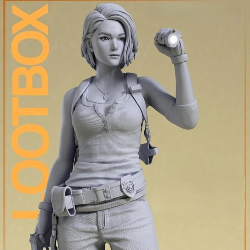 1/24 Modern Female Tactical Explorer, Resin Model Figure Kit, Sci-Fi Theme, Unassembled and Unpainted