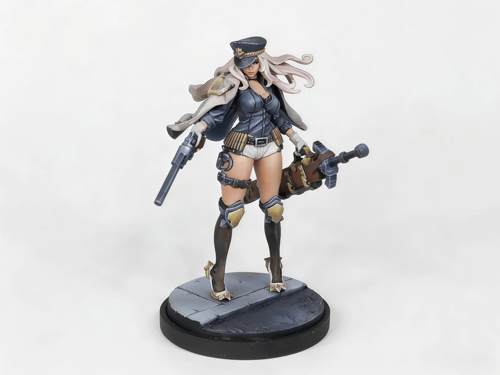 50mm Modern Female Detective Warrior, Resin Model Figure Kit, Unassembled and Unpainted