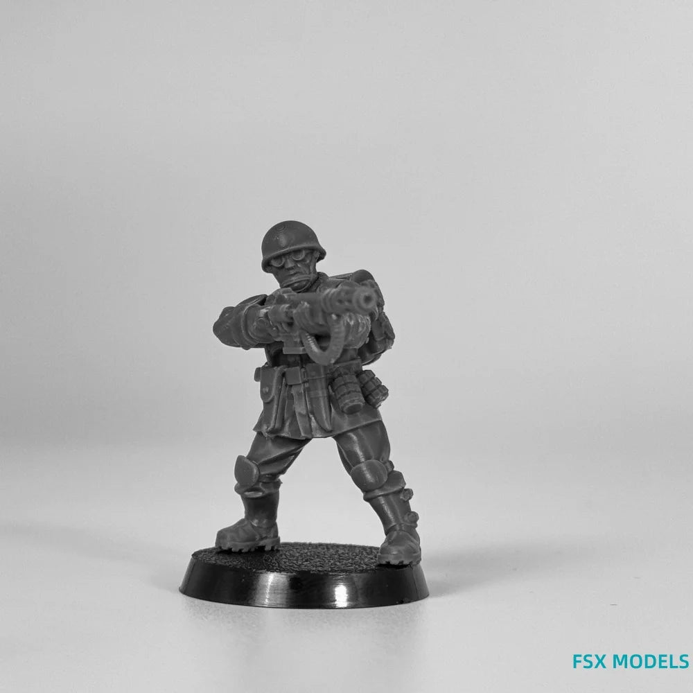 Modern Infantry, 10 Figures, Resin Model Figure Kit, Unassembled and Unpainted