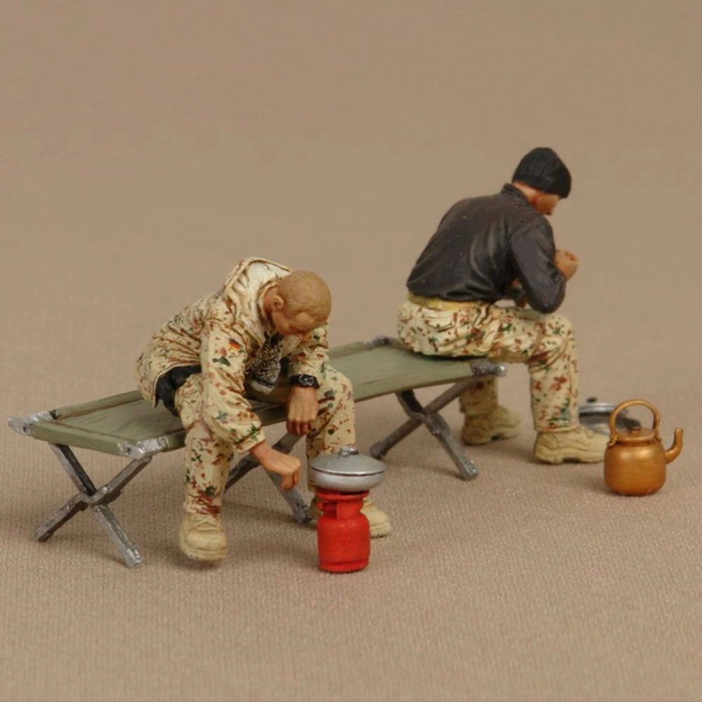 1/35 Modern Bundeswehr Soldiers, 2 Figures, Resin Model Figure Kit, Unassembled and Unpainted