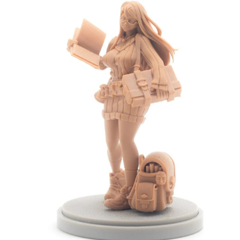30mm Girl Tactical Character, Resin Model Figure Kit, Anime Theme, Unassembled and Unpainted