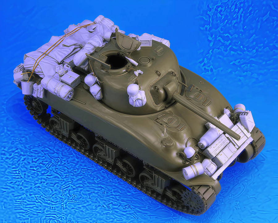 1/35 Cast Resin Model, Scene Model Production 5 M4A1 Sherman Stowage Set Supply Package Gk, Uncolored Model