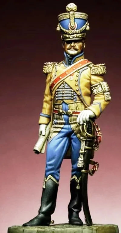 1/32 Napoleonic Military Officer, Resin Model Figure Kit, Unassembled and Unpainted