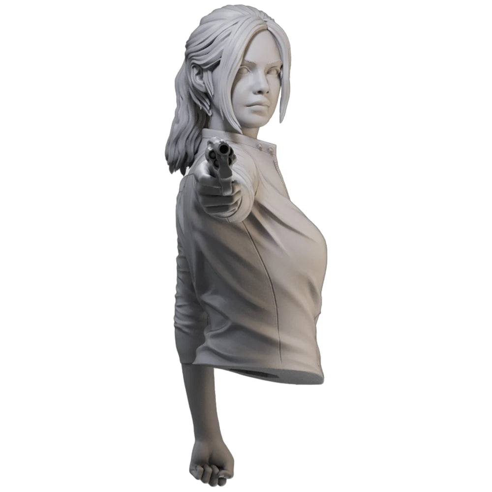 1/10 Modern Tactical Female Characters, 9 Figures, Resin Model Bust Kit, Unassembled and Unpainted