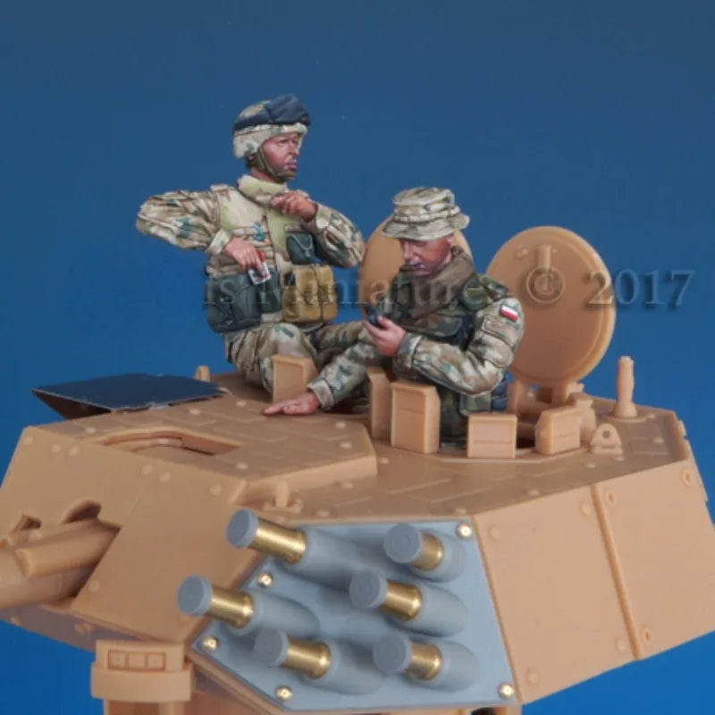 1/35 Modern Polish Armed Forces Soldier, Resin Model Figure Kit, Unassembled and Unpainted