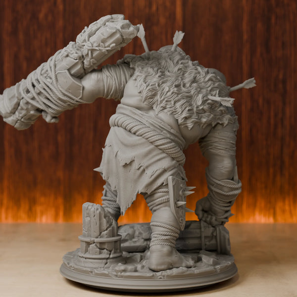 54mm Ettin Giant Monster Boss, Resin Model Figure Kit, Fantasy Theme, Unassembled and Unpainted