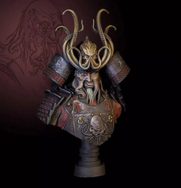 1/12 Octopus Wizard, Resin Model Bust Kit, Fantasy Theme, Unassembled and Unpainted