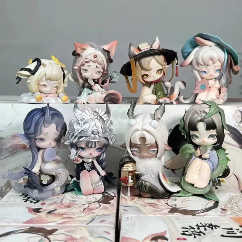 Seasonal Whisper Chibi, Resin Model Figure Kit, Anime Theme, Unassembled and Unpainted