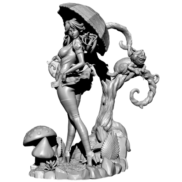 75mm Fantasy Pin-Up Sorceress, Resin Model Figure Kit, Unassembled and Unpainted