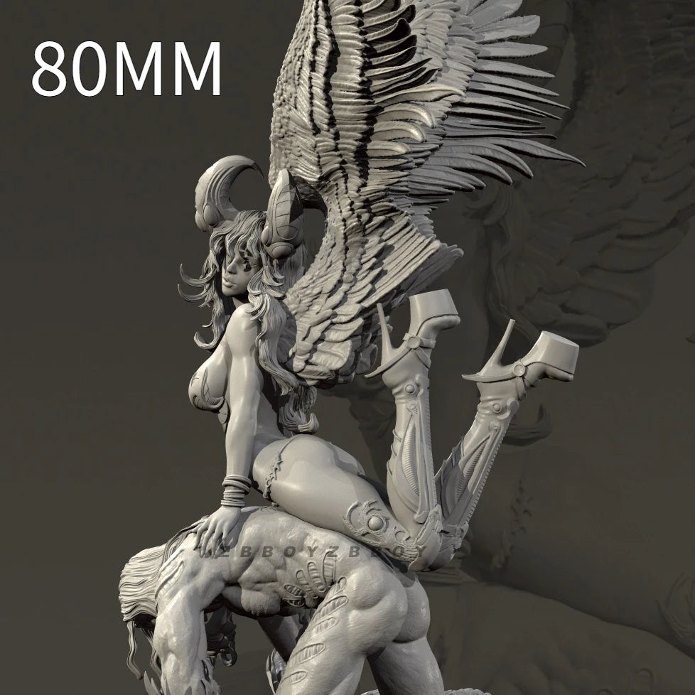 100mm 100mm Dark Elf, Resin Model Figure Kit, Fantasy Theme, Unassembled and Unpainted