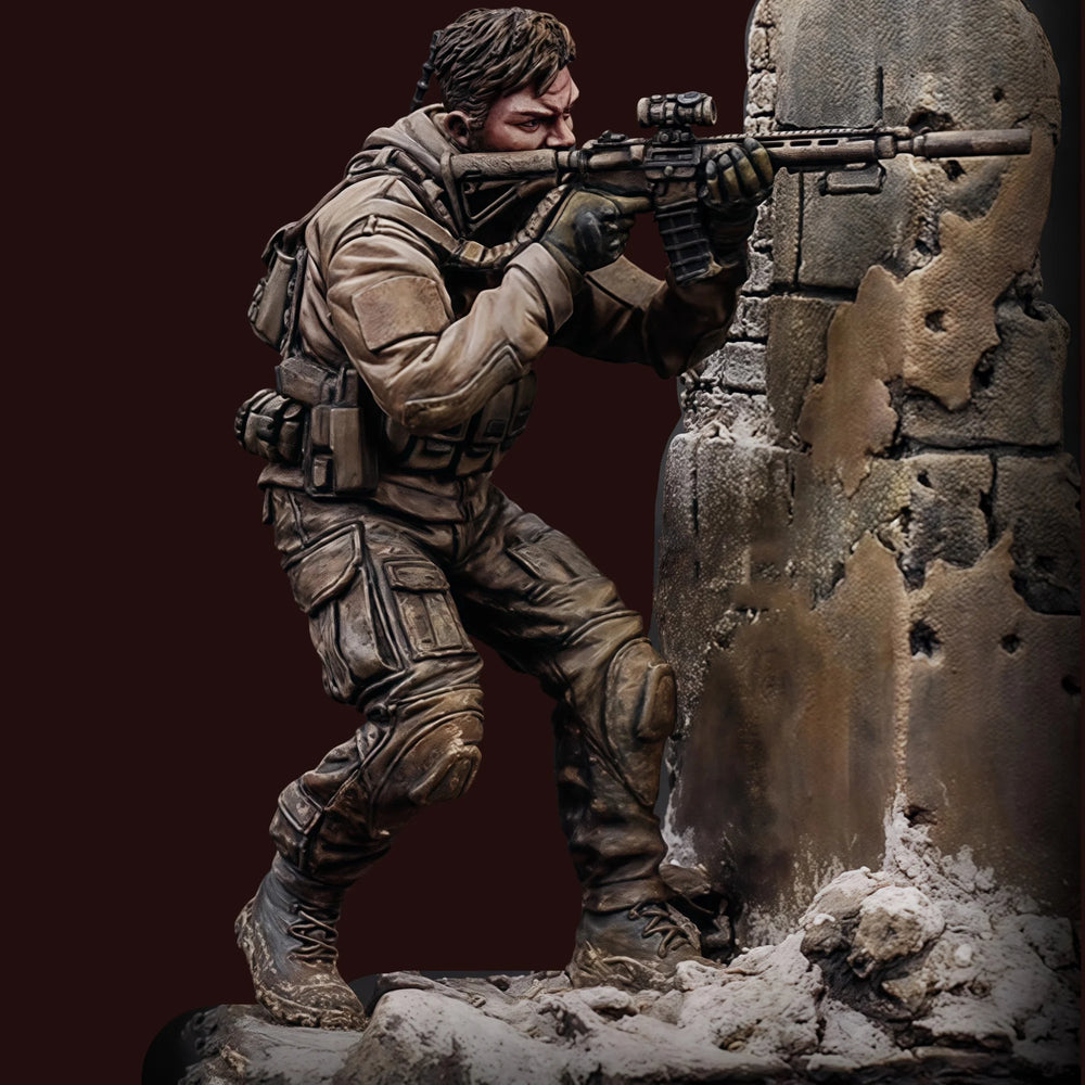 1/24 Modern Tactical Sniper, Resin Model Figure Kit, Unassembled and Unpainted