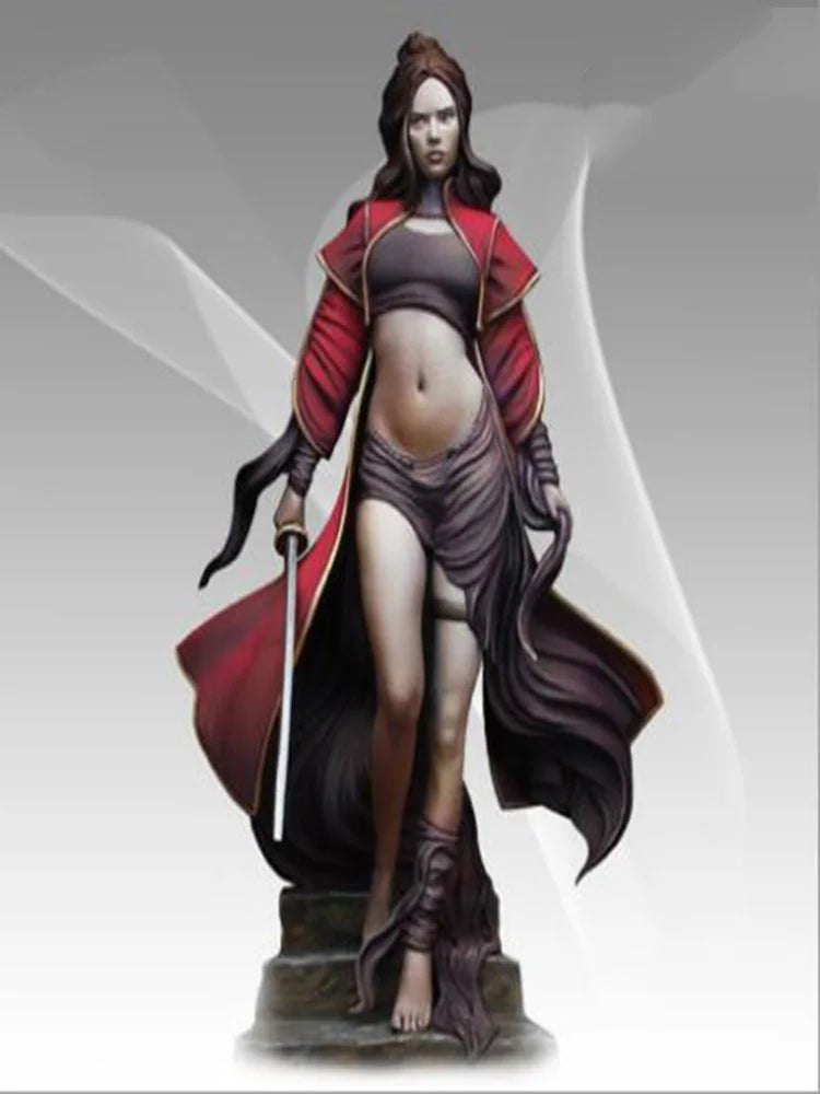 71mm Female Sorceress, Resin Model Figure Kit, Unassembled and Unpainted