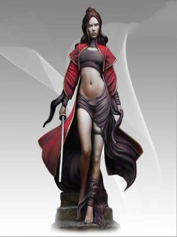 71mm Female Sorceress, Resin Model Figure Kit, Unassembled and Unpainted