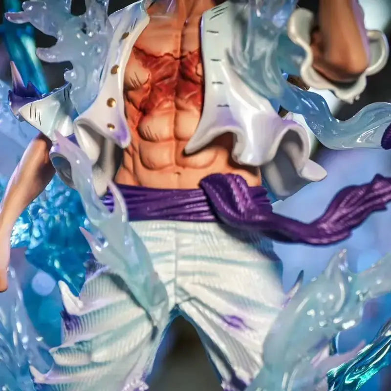 Character with Ice Effects, Resin Model Figure Kit, Anime Theme, Unassembled and Unpainted