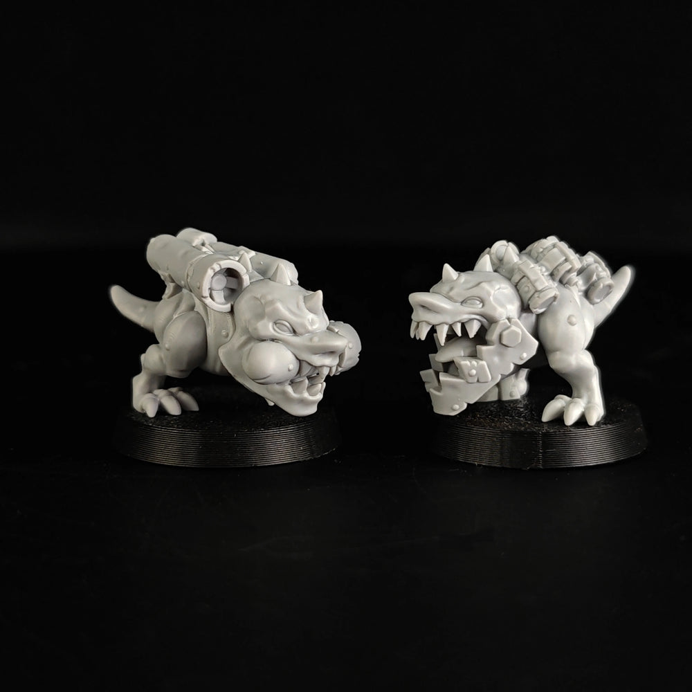 32mm Grimdark Ork Smashers Squad, 12 Figures, Resin Model Figure Kit, Sci-Fi Theme, Unassembled and Unpainted