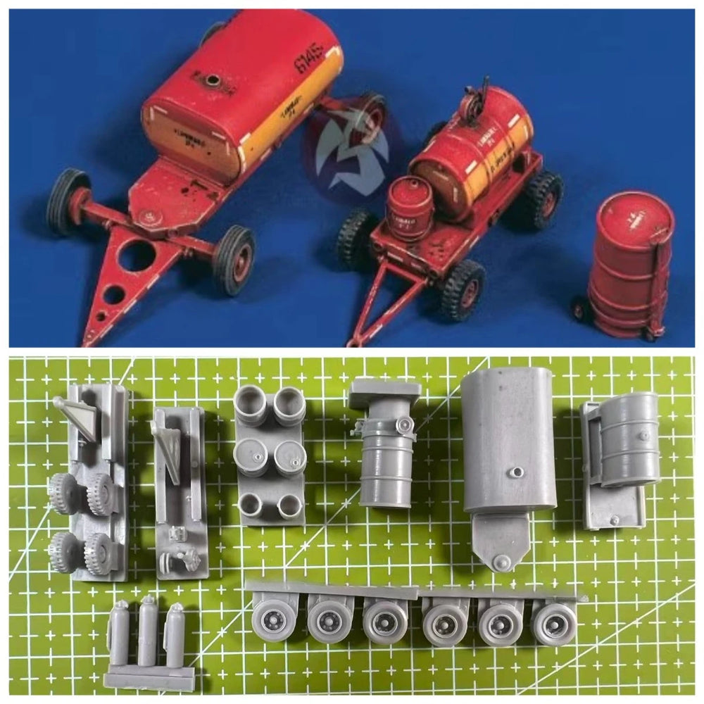 1/48 Airport Ground Fuel Tanker, Resin Model Accessory Kit, Historical Theme, Unpainted