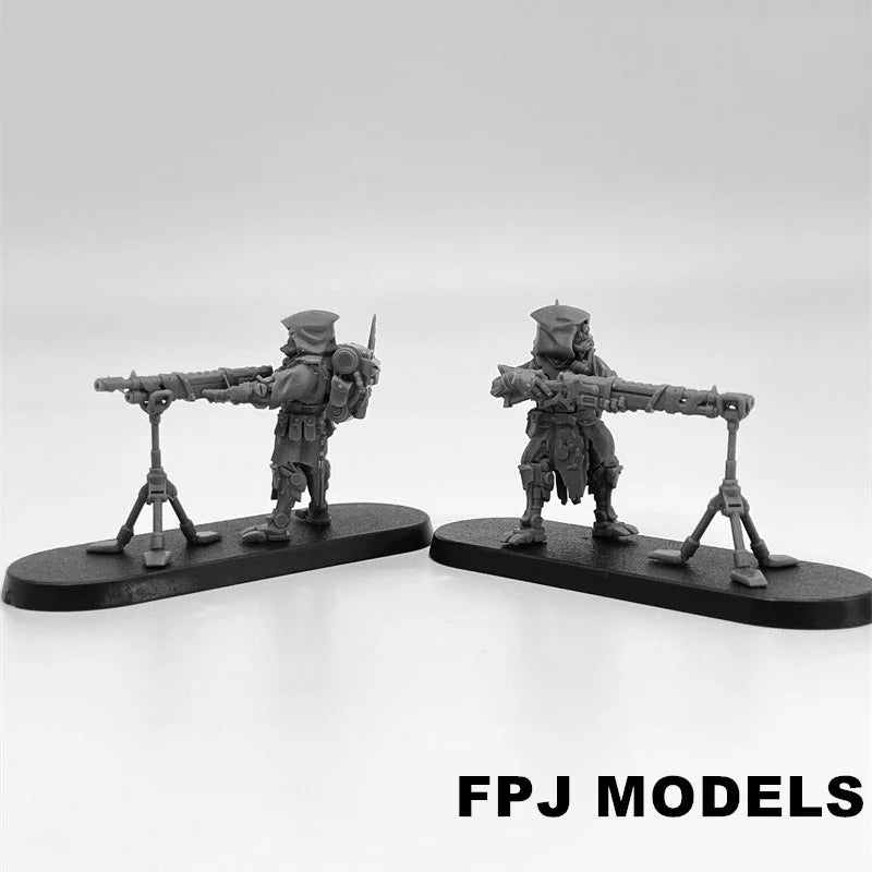 28mm Scavenger Rangers, 25 Figures, Resin Model Figure Kit, Sci-Fi Theme, Unassembled and Unpainted