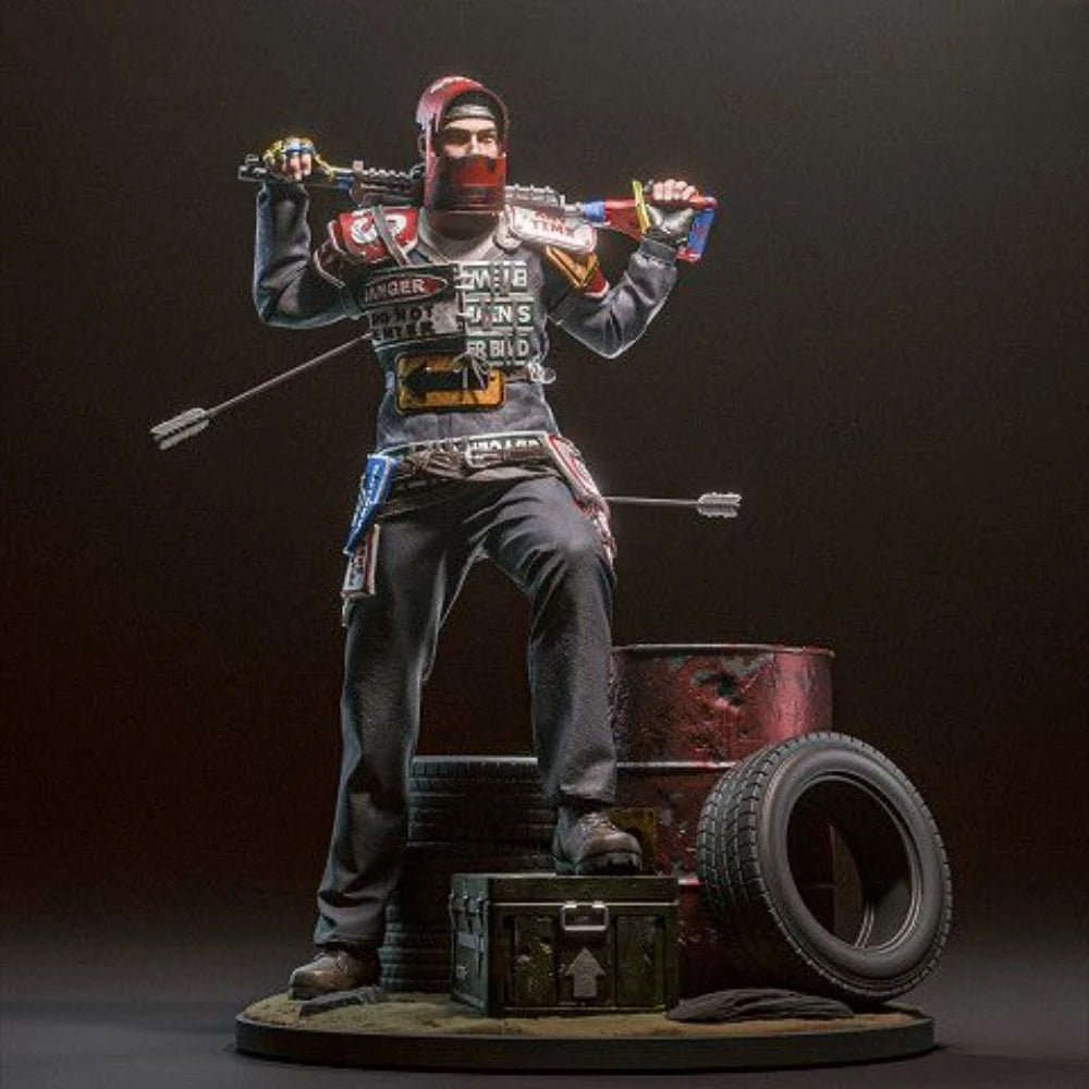 Post-Apocalyptic Survivors, 4 Figures, Resin Model Figure Kit, Sci-Fi Theme, Unassembled and Unpainted
